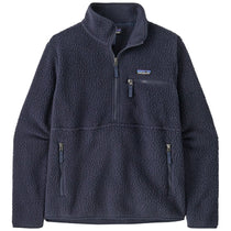 Patagonia Women's Sunken Blue Retro Pile Fleece Marsupial Quarter Zip