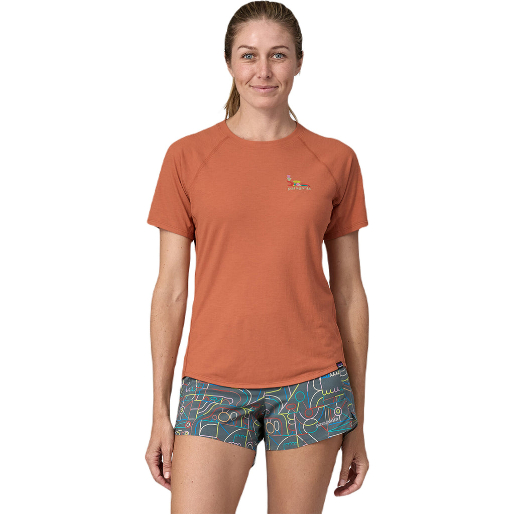 Patagonia Women's Lose It: Sienna Clay Capilene Cool Trail Graphic Shirt