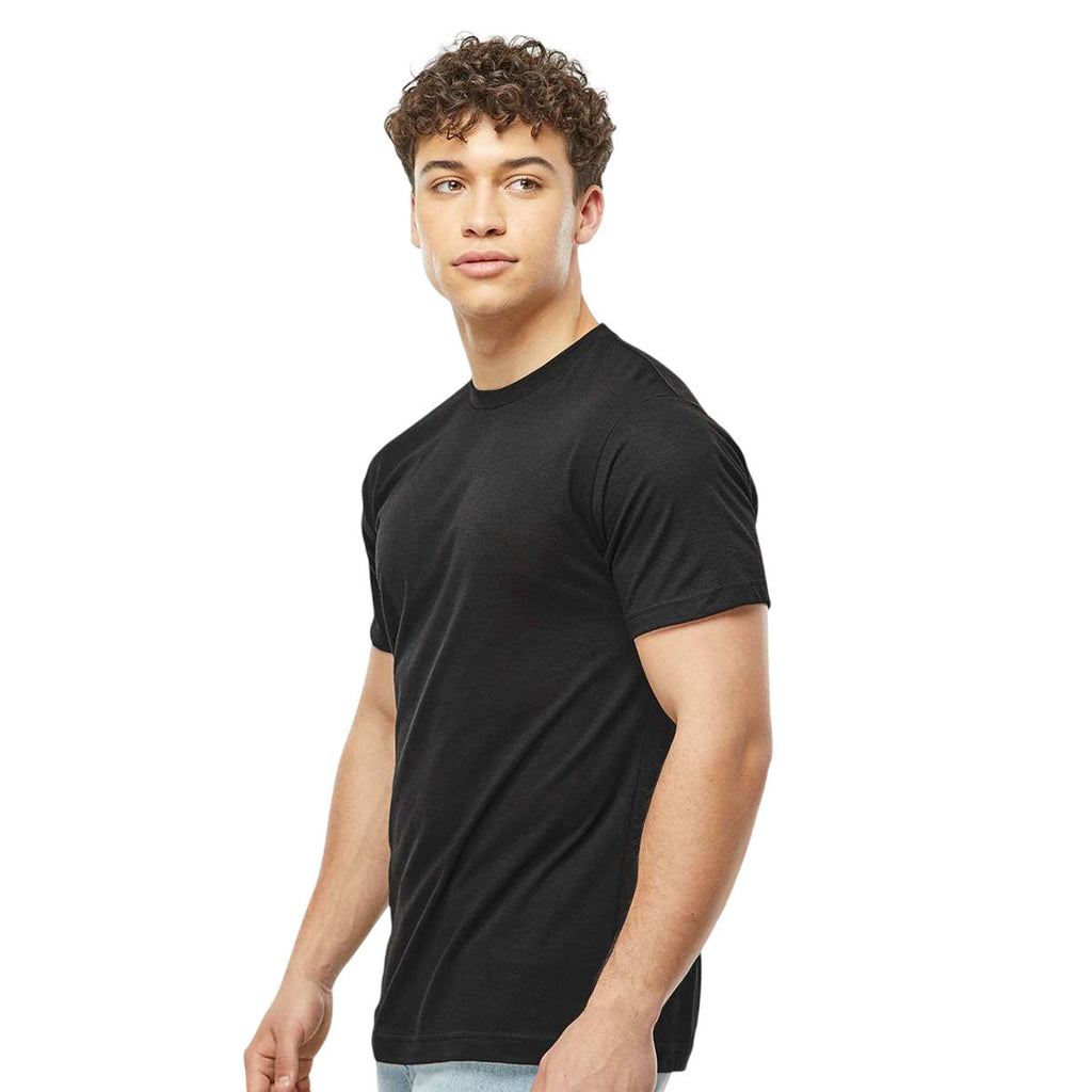 Tultex Unisex Black Poly-Rich T-Shirt