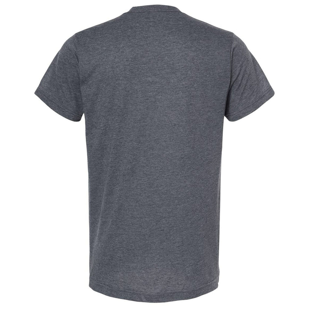 Tultex Unisex Heather Navy Poly-Rich T-Shirt