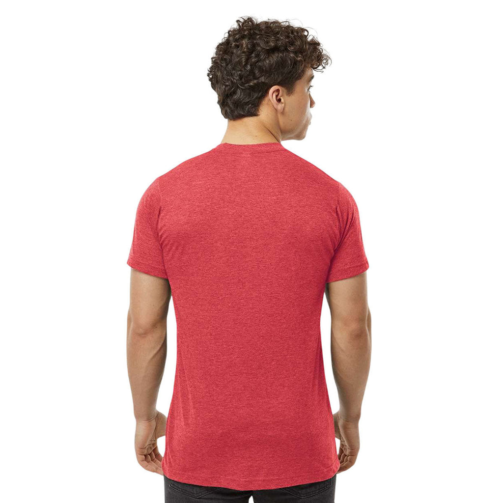 Tultex Unisex Heather Red Poly-Rich T-Shirt