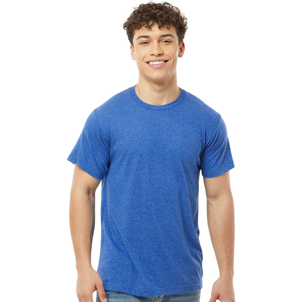 Tultex Unisex Heather Royal Poly-Rich T-Shirt