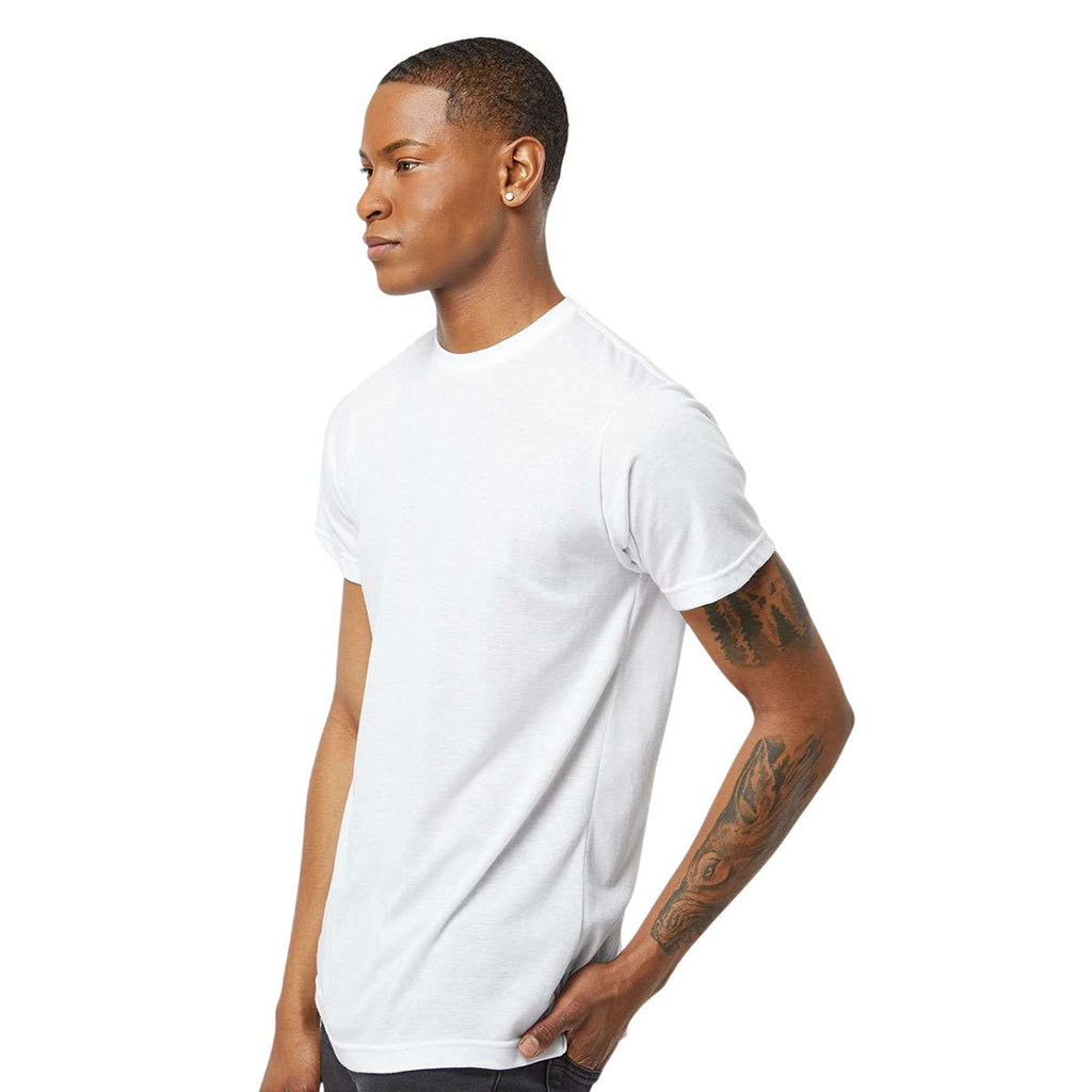Tultex Unisex White Poly-Rich T-Shirt