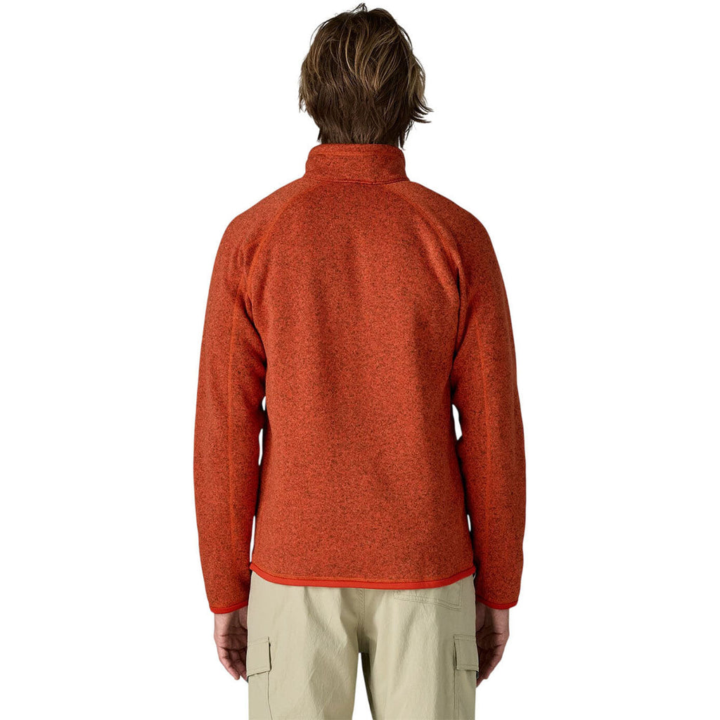 Patagonia Men's Coal Orange Better Sweater Quarter Zip