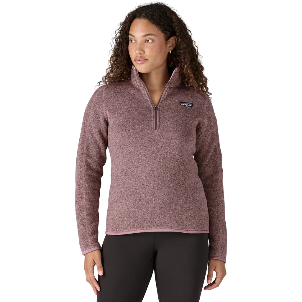 Patagonia Women's Stormy Mauve Better Sweater Quarter Zip 2.0