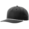 48-Hour Richardson Black/White 5-Panel Classic Rope Cap