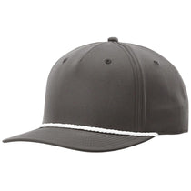 Richardson Dark Grey/White 5-Panel Classic Rope Cap