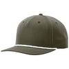 Richardson Dark Olive/White 5-Panel Classic Rope Cap