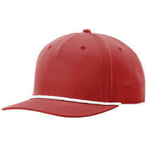 Richardson Red/White 5-Panel Classic Rope Cap