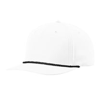 Richardson White/Black 5-Panel Classic Rope Cap