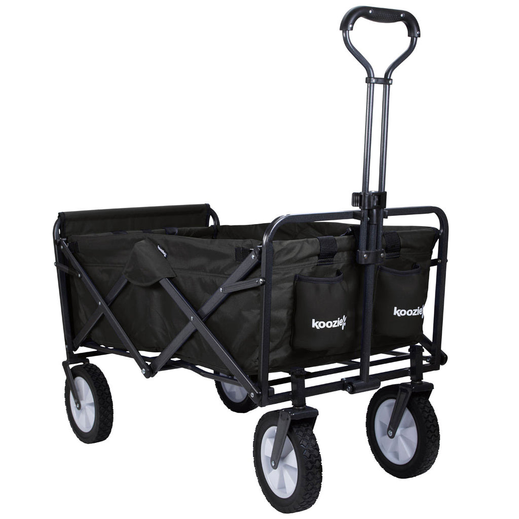 48-Hour Koozie Black Collapsible Folding Wagon