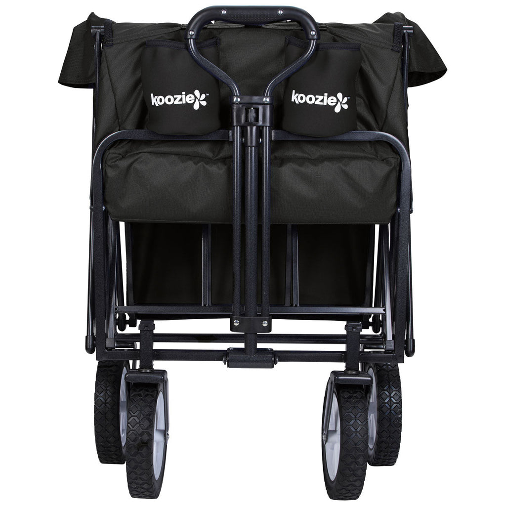 48-Hour Koozie Black Collapsible Folding Wagon