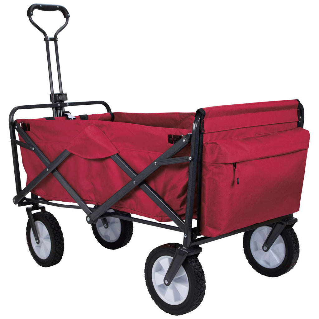 48-Hour Koozie Red Collapsible Folding Wagon