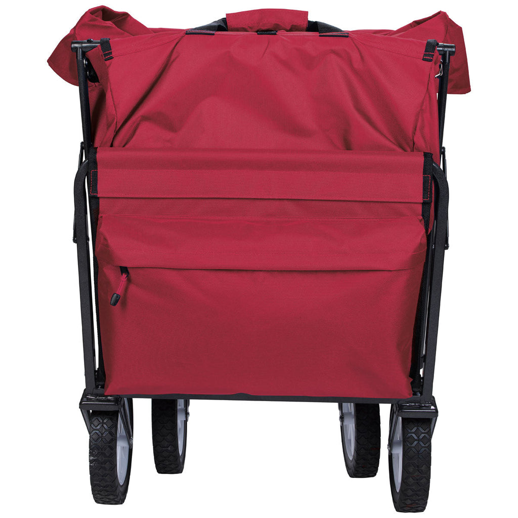 48-Hour Koozie Red Collapsible Folding Wagon