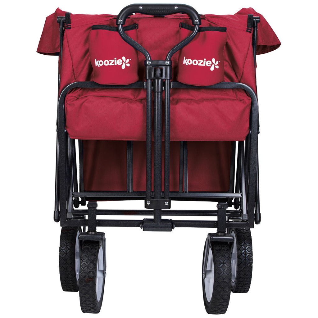 48-Hour Koozie Red Collapsible Folding Wagon