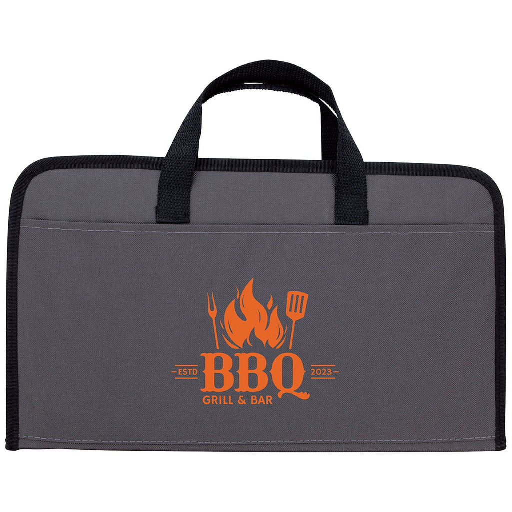 Koozie Grey Carving Station 5-Piece BBQ Kit with Cutting Board