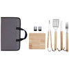 Koozie Grey Carving Station 5-Piece BBQ Kit with Cutting Board