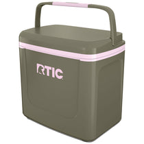 RTIC Olive/Pale Pink 8 QT Road Trip Personal Cooler