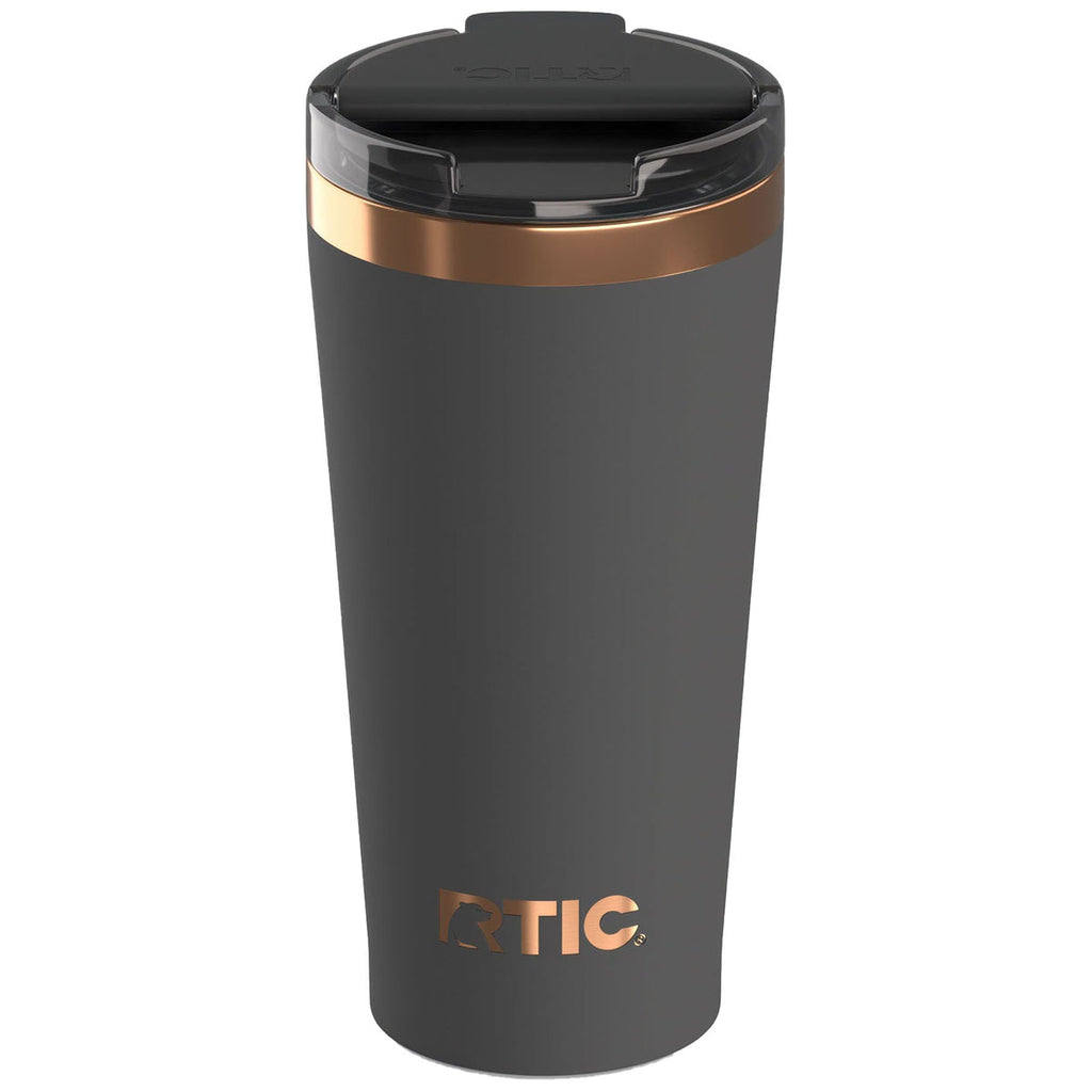 RTIC Light Black 18oz Happy Hour Pint Tumbler