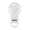 Hit White Rechargeable Handheld Fan With Carabiner 2.0