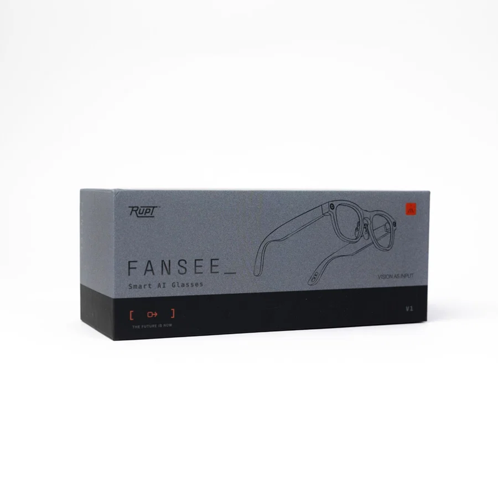 RUPT Black Fansee AI Glasses
