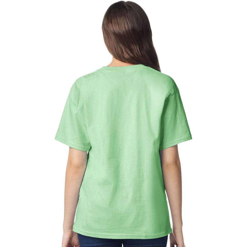 Gildan Youth Mint Green Light Cotton T-Shirt