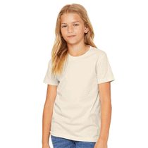 Bella + Canvas Youth Natural Jersey Short-Sleeve T-Shirt