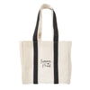 Hit Black Quatre Wine Bottle 10 oz. Cotton Canvas Tote Bag