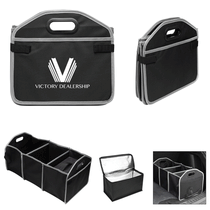 Hit Black with Grey Trunk Organizer with Cooler Bag