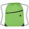 Hit Lime Green Sports Pack With Front Zipper