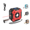 iPromotionPro Blue 2 In 1 Usb Rechargable Lasers Distance Tape Measure