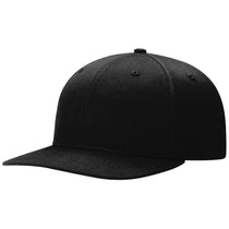 Richardson Black Solid Twill Trucker