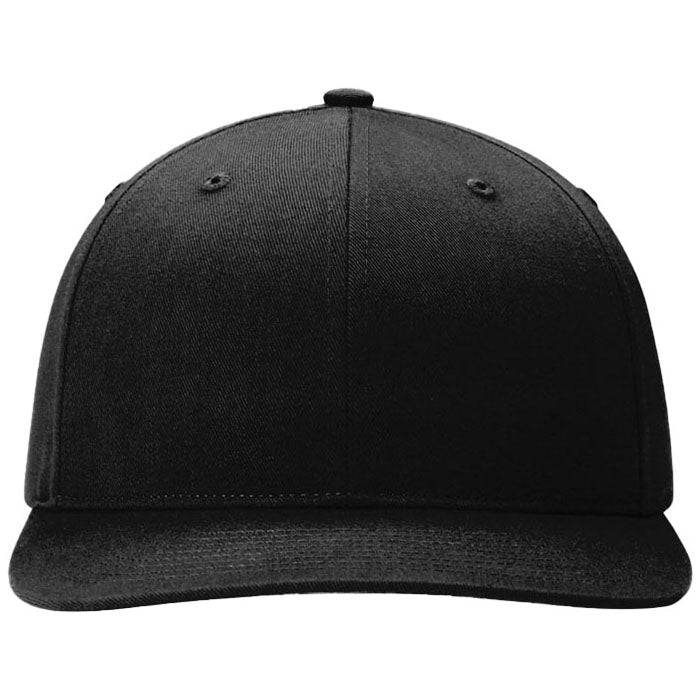 Richardson Black Solid Twill Trucker