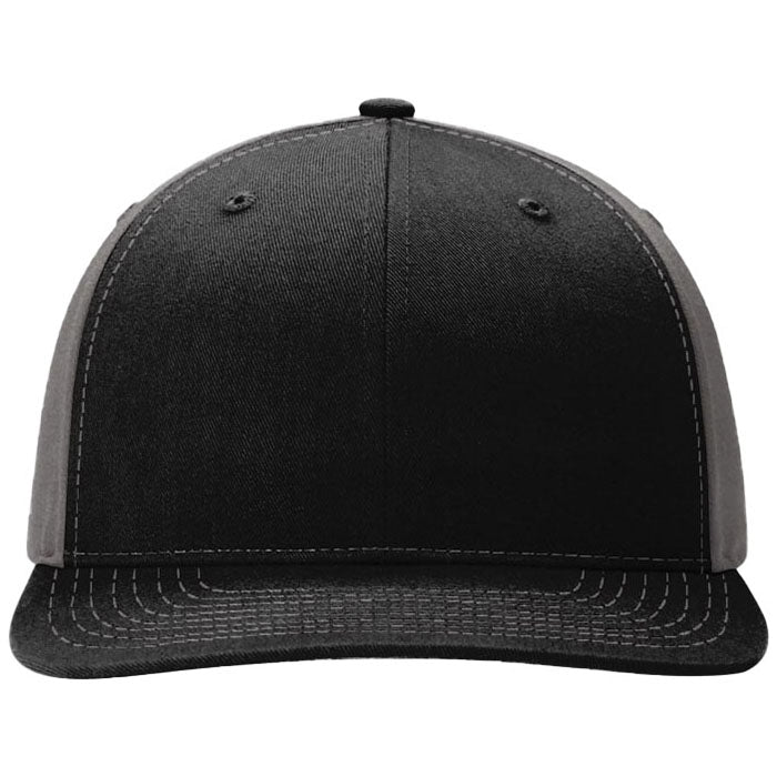 Richardson Black/Charcoal Solid Twill Trucker