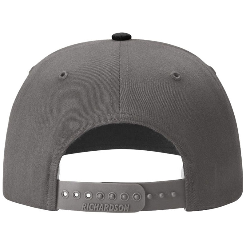 Richardson Black/Charcoal Solid Twill Trucker