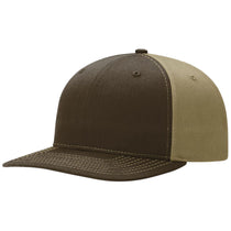 Richardson Brown/Khaki Solid Twill Trucker