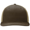 Richardson Brown/Khaki Solid Twill Trucker