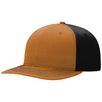 Richardson Caramel/Black Solid Twill Trucker
