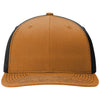 Richardson Caramel/Black Solid Twill Trucker