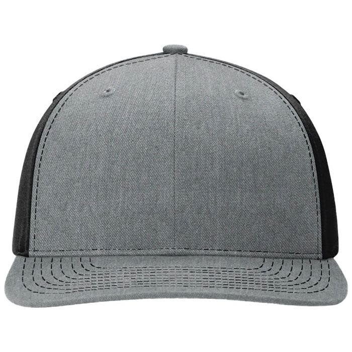 Richardson Heather Grey/Black Solid Twill Trucker
