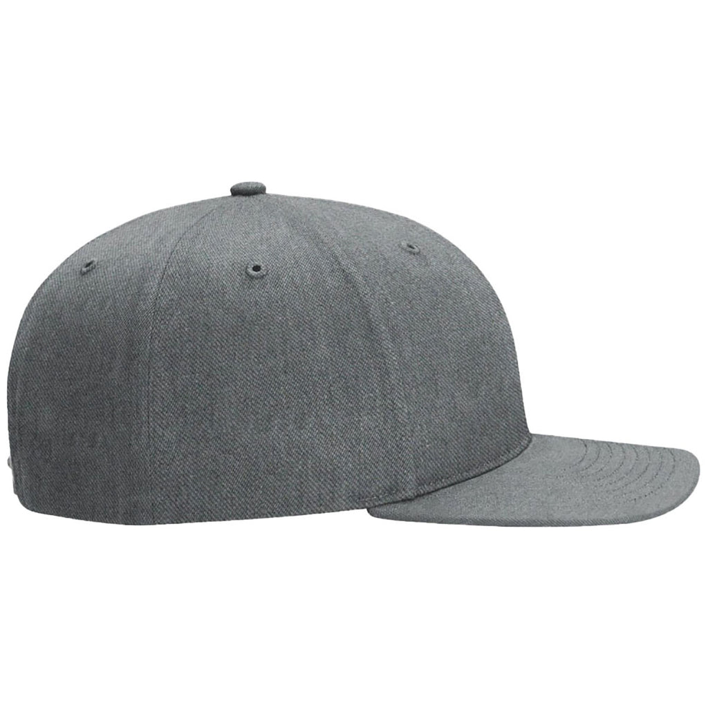 Richardson Heather Grey Solid Twill Trucker