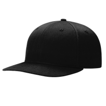 Richardson Black Lifestyle Structured Twill Back Trucker Hat