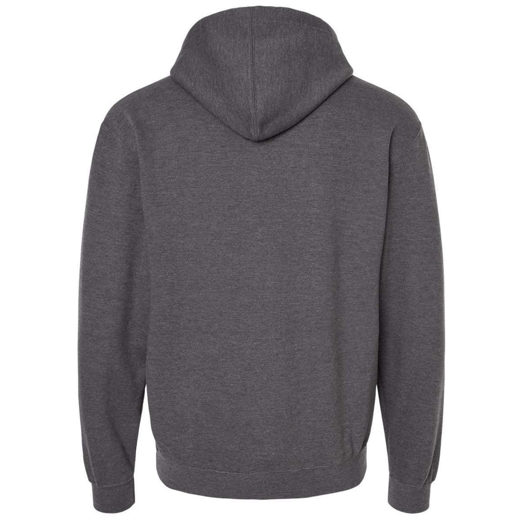Tultex Unisex Heather Charcoal Fleece Hooded Sweatshirt