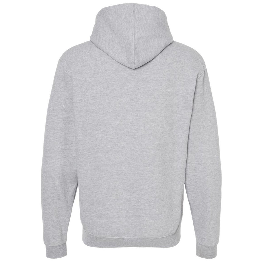 Tultex Unisex Heather Grey Fleece Hooded Sweatshirt