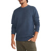 Marine Layer Men's Navy Corbet LW Diamond Quilted Crewneck