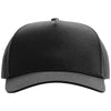 Richardson Black Full Fabric 5-Panel Champ