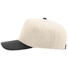 Richardson Cream/Cream/Black Full Fabric 5-Panel Champ
