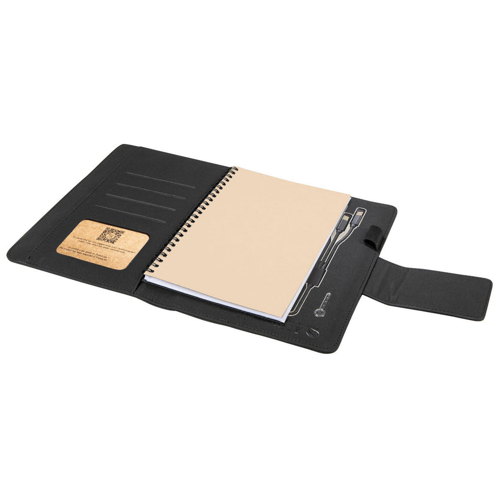48-Hour SCX Design Black Notebook A5 with Power Bank 4000 mAh