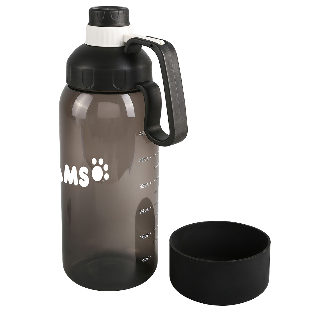 Evans Transcluent Smoke Tritan Bottle with Silicone Pet Bowl
