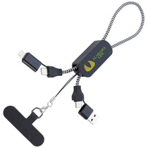 Koozie White/Black Wrist Strap Power Delivery Recycled Charging Cable 65W